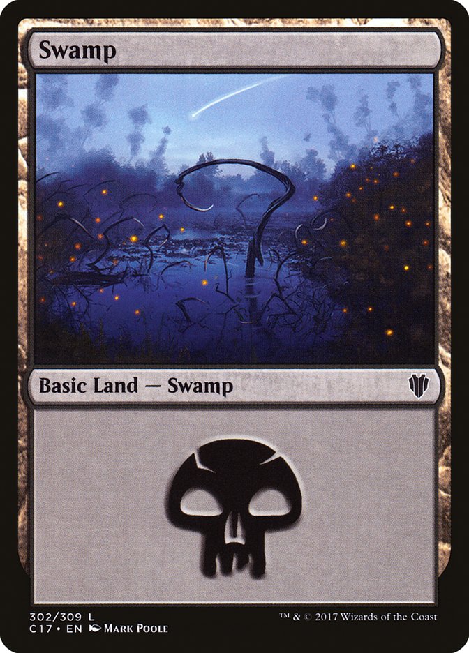 Swamp (302) [Commander 2017] | L.A. Mood Comics and Games