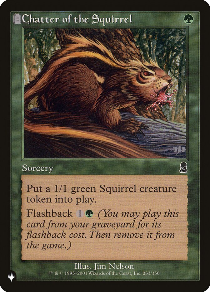 Chatter of the Squirrel [The List] | L.A. Mood Comics and Games
