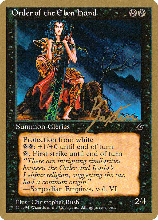 Order of the Ebon Hand (Rush) (George Baxter) [Pro Tour Collector Set] | L.A. Mood Comics and Games