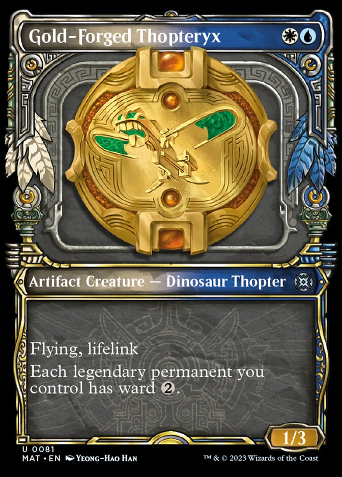 Gold-Forged Thopteryx (Showcase) [March of the Machine: The Aftermath] | L.A. Mood Comics and Games