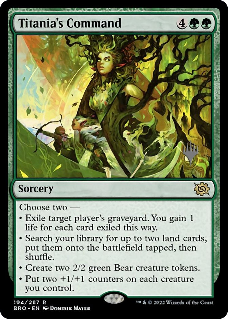 Titania's Command (Promo Pack) [The Brothers' War Promos] | L.A. Mood Comics and Games