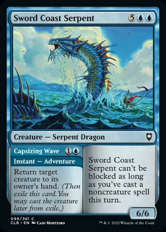 Sword Coast Serpent // Capsizing Wave [Commander Legends: Battle for Baldur's Gate] | L.A. Mood Comics and Games