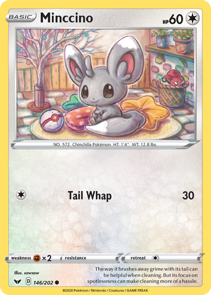 Minccino (146/202) [Sword & Shield: Base Set] | L.A. Mood Comics and Games