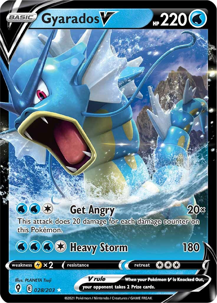 Gyarados V (028/203) [Sword & Shield: Evolving Skies] | L.A. Mood Comics and Games