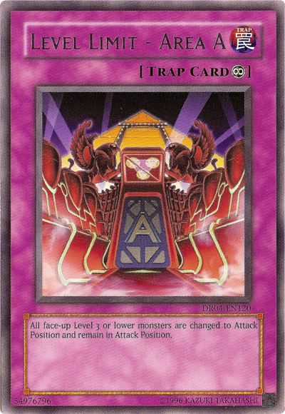 Level Limit - Area A [DR04-EN120] Rare | L.A. Mood Comics and Games