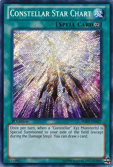 Constellar Star Chart [HA07-EN027] Secret Rare | L.A. Mood Comics and Games