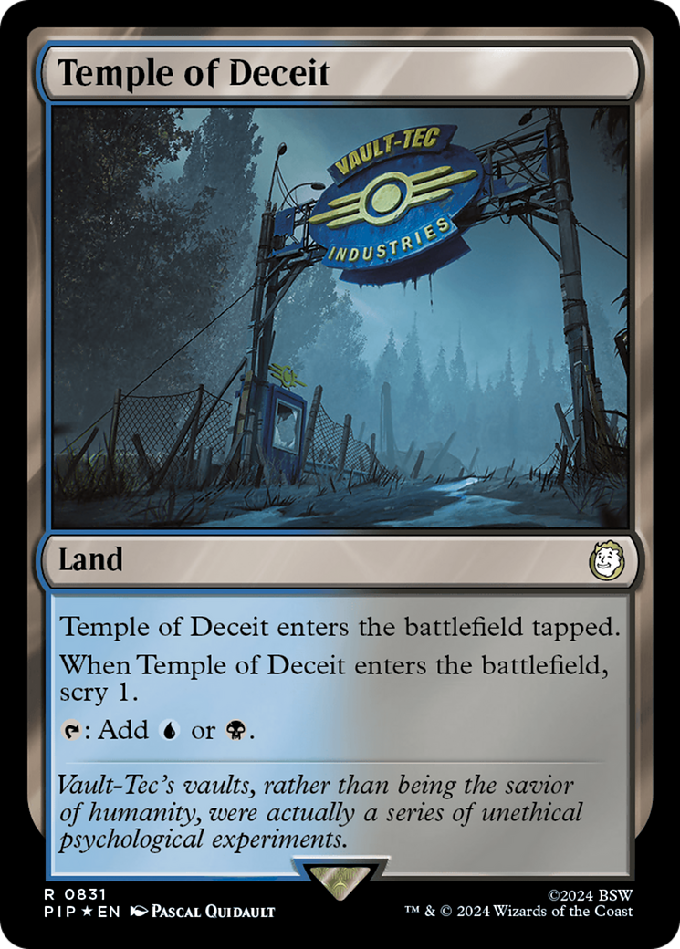 Temple of Deceit (Surge Foil) [Fallout] | L.A. Mood Comics and Games