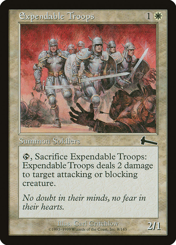 Expendable Troops [Urza's Legacy] | L.A. Mood Comics and Games