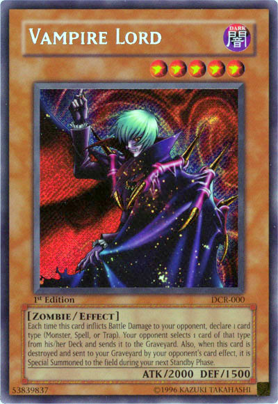 Vampire Lord [DCR-000] Secret Rare | L.A. Mood Comics and Games