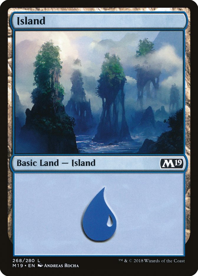 Island (268) [Core Set 2019] | L.A. Mood Comics and Games