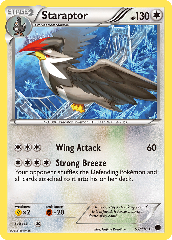 Staraptor (97/116) [Black & White: Plasma Freeze] | L.A. Mood Comics and Games