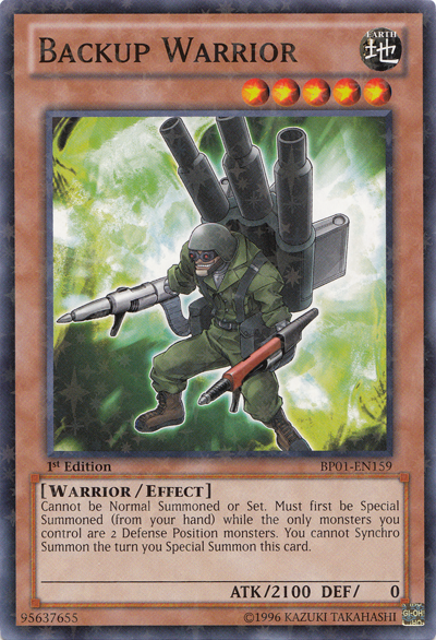 Backup Warrior [BP01-EN159] Starfoil Rare | L.A. Mood Comics and Games