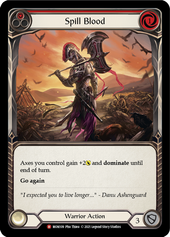Spill Blood [MON109-RF] (Monarch)  1st Edition Rainbow Foil | L.A. Mood Comics and Games