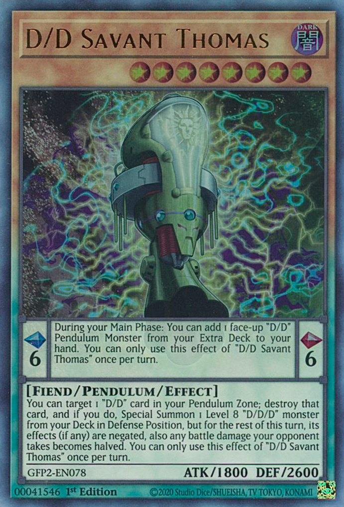 D/D Savant Thomas [GFP2-EN078] Ultra Rare | L.A. Mood Comics and Games