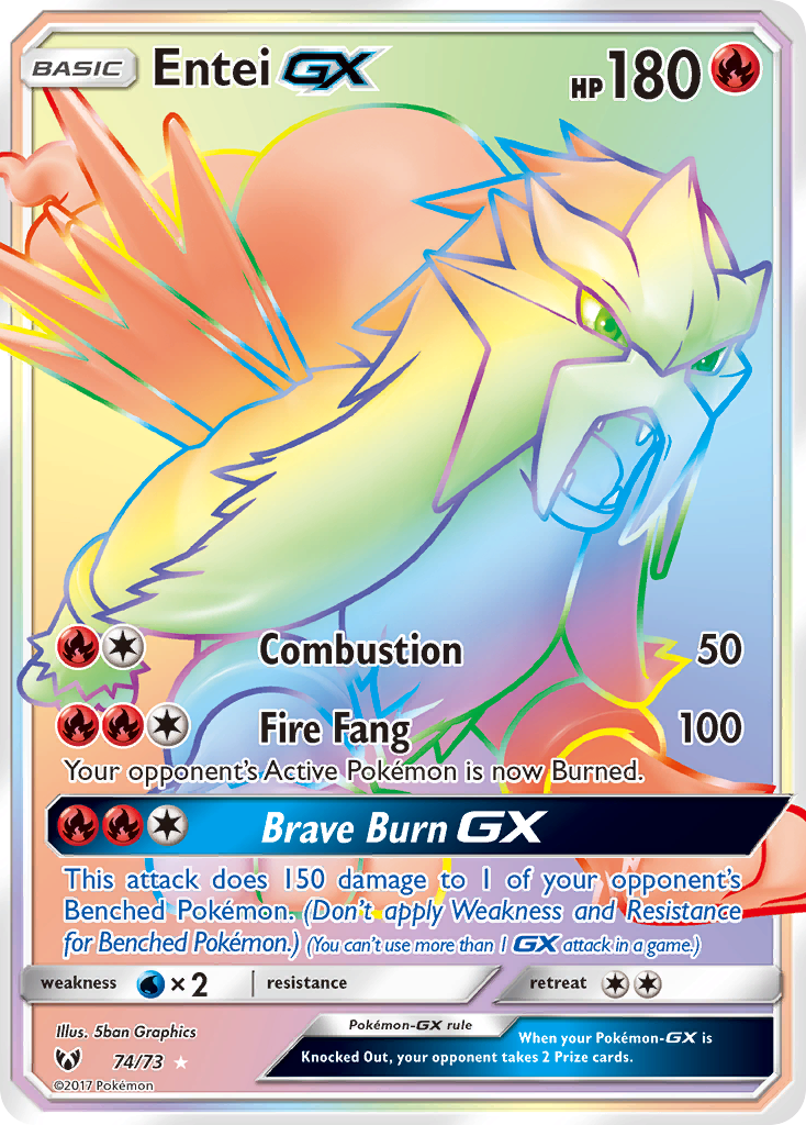 Entei GX (74/73) [Sun & Moon: Shining Legends] | L.A. Mood Comics and Games