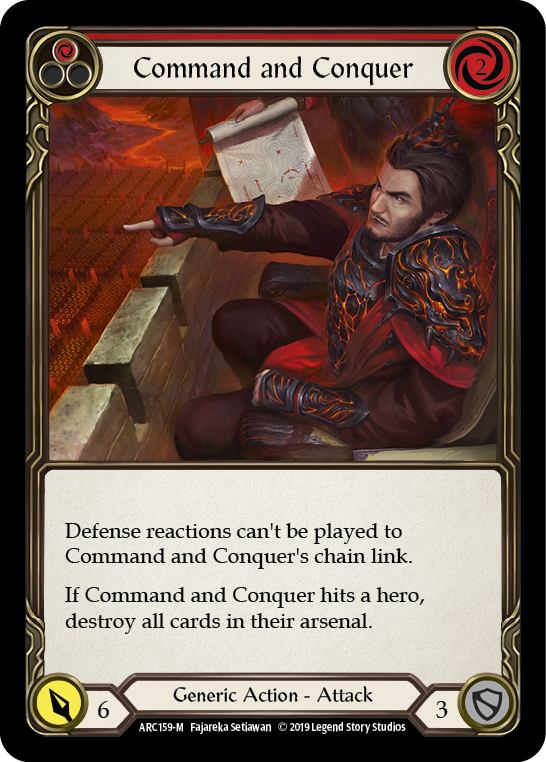 Command and Conquer [ARC159-M] (Arcane Rising)  1st Edition Normal | L.A. Mood Comics and Games