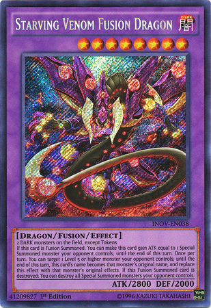 Starving Venom Fusion Dragon [INOV-EN038] Secret Rare | L.A. Mood Comics and Games