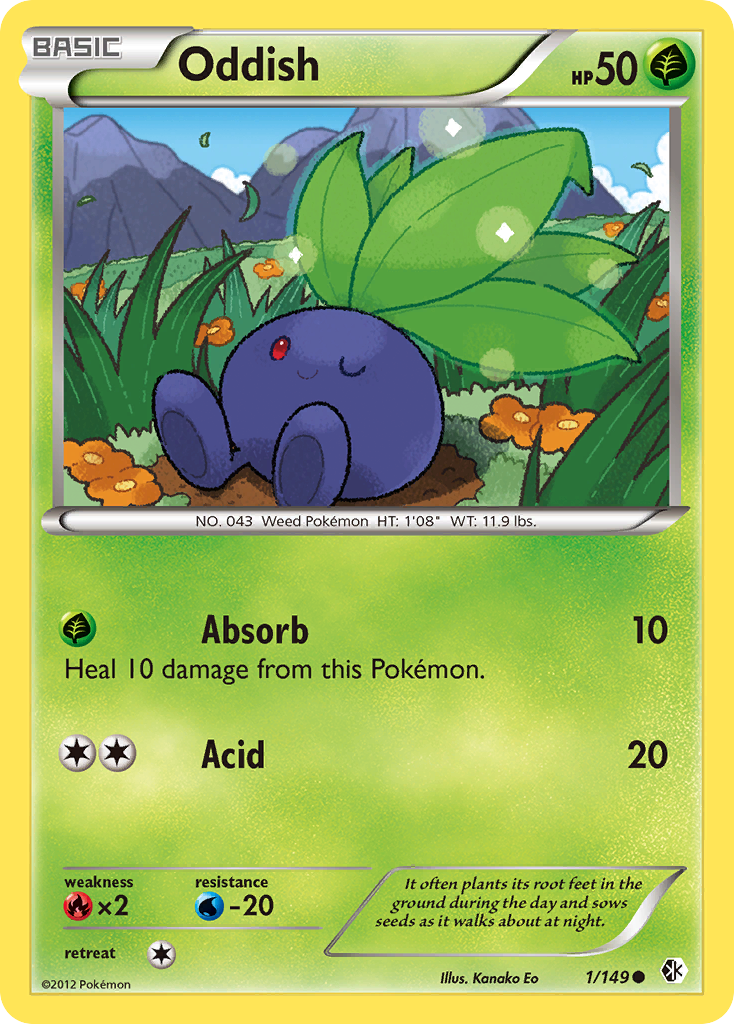 Oddish (1/149) [Black & White: Boundaries Crossed] | L.A. Mood Comics and Games