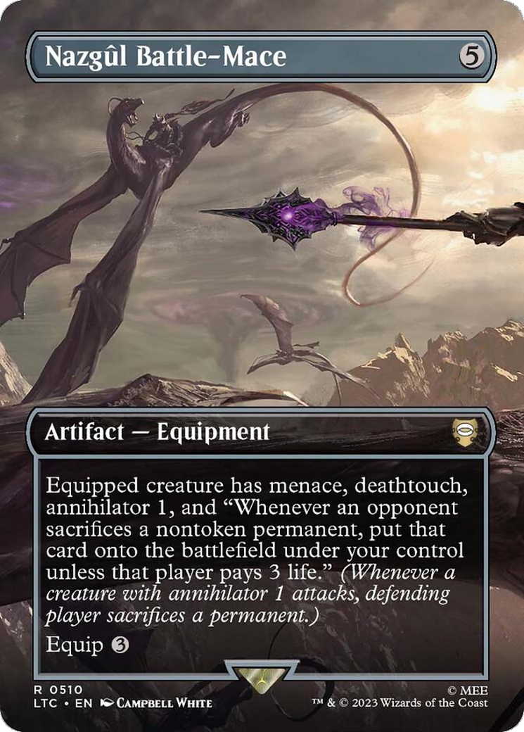 Nazgul Battle-Mace (Borderless) [The Lord of the Rings: Tales of Middle-Earth Commander] | L.A. Mood Comics and Games