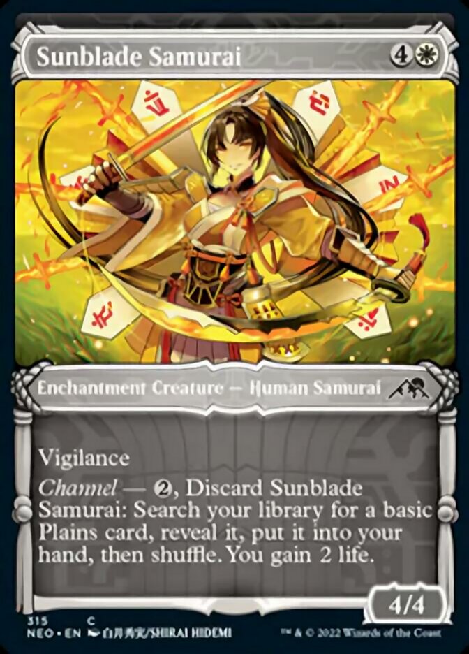 Sunblade Samurai (Showcase Samurai) [Kamigawa: Neon Dynasty] | L.A. Mood Comics and Games