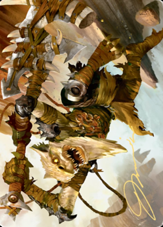 Teeterpeak Ambusher Art Card (Gold-Stamped Signature) [Zendikar Rising Art Series] | L.A. Mood Comics and Games