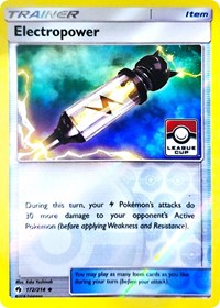 Electropower (172/214) (League Promo) [Sun & Moon: Lost Thunder] | L.A. Mood Comics and Games