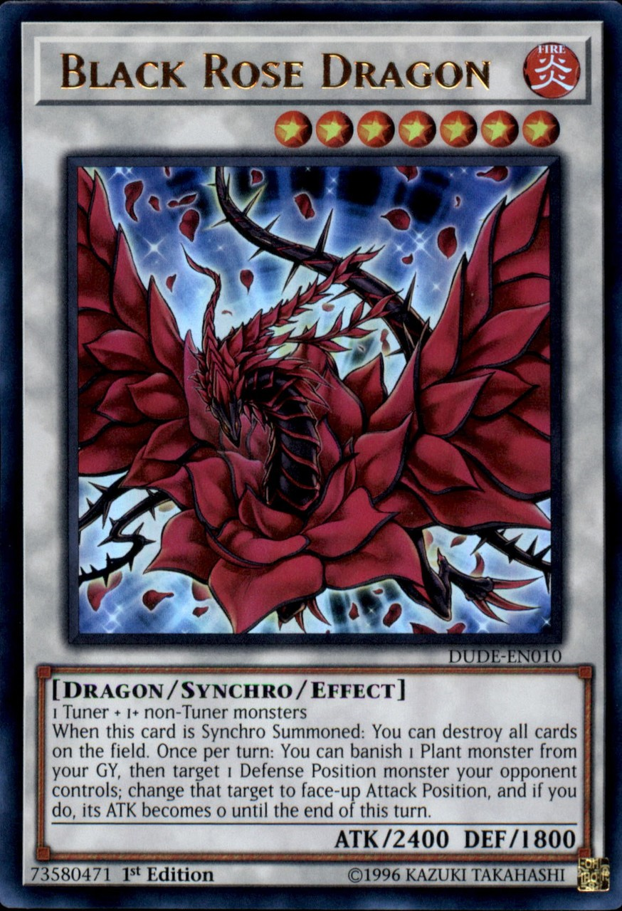 Black Rose Dragon [DUDE-EN010] Ultra Rare | L.A. Mood Comics and Games