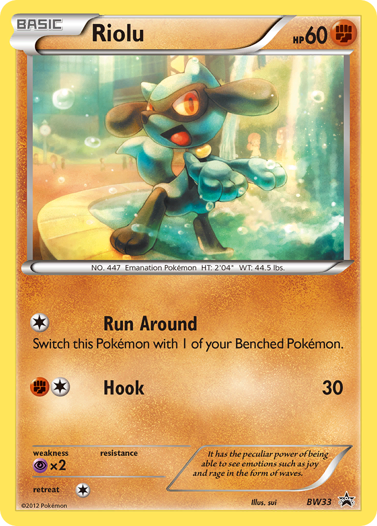 Riolu (BW33) [Black & White: Black Star Promos] | L.A. Mood Comics and Games