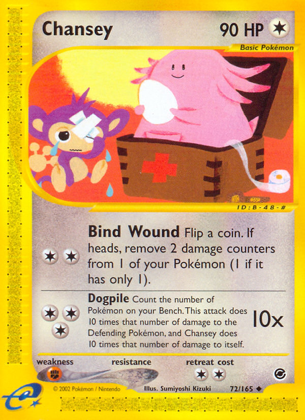 Chansey (72/165) [Expedition: Base Set] | L.A. Mood Comics and Games