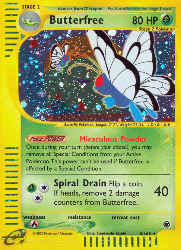 Butterfree (5/165) [Expedition: Base Set] | L.A. Mood Comics and Games