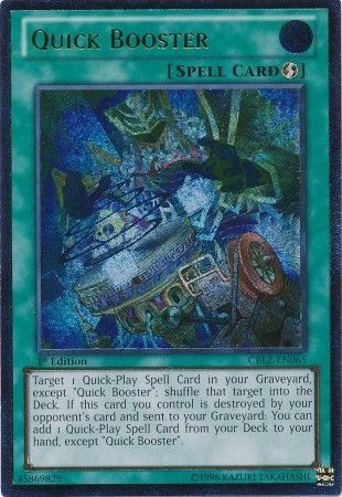 Quick Booster [CBLZ-EN065] Ultimate Rare | L.A. Mood Comics and Games