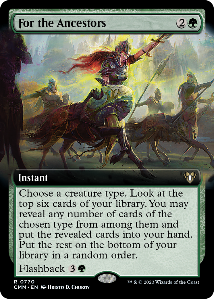 For the Ancestors (Extended Art) [Commander Masters] | L.A. Mood Comics and Games