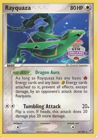 Rayquaza (22/107) (Gym Challenge Promo) [EX: Deoxys] | L.A. Mood Comics and Games