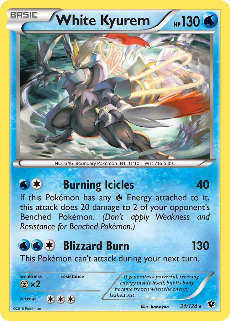 White Kyurem (21/124) (Theme Deck Exclusive) [XY: Fates Collide] | L.A. Mood Comics and Games