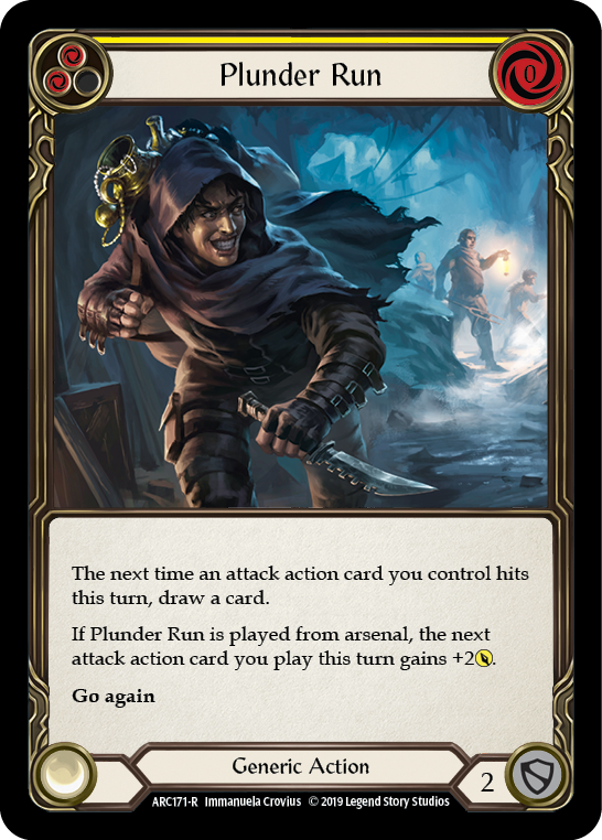 Plunder Run (Yellow) [ARC171-R] (Arcane Rising)  1st Edition Rainbow Foil | L.A. Mood Comics and Games