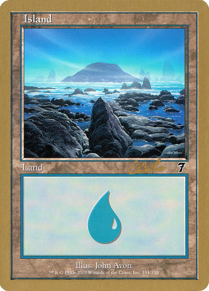 Island (cr334) (Carlos Romao) [World Championship Decks 2002] | L.A. Mood Comics and Games