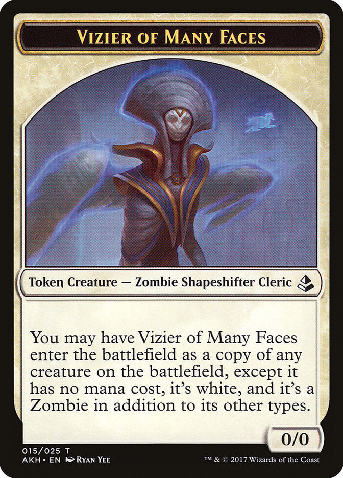 Vizier of Many Faces Token [Amonkhet Tokens] | L.A. Mood Comics and Games