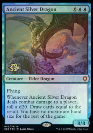 Ancient Silver Dragon [Commander Legends: Battle for Baldur's Gate Prerelease Promos] | L.A. Mood Comics and Games