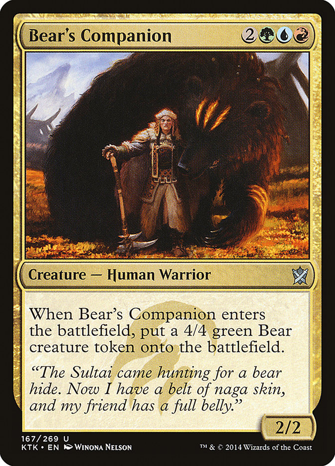 Bear's Companion [Khans of Tarkir] | L.A. Mood Comics and Games