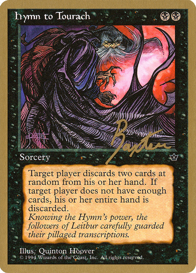 Hymn to Tourach (Cloak) (George Baxter) [Pro Tour Collector Set] | L.A. Mood Comics and Games