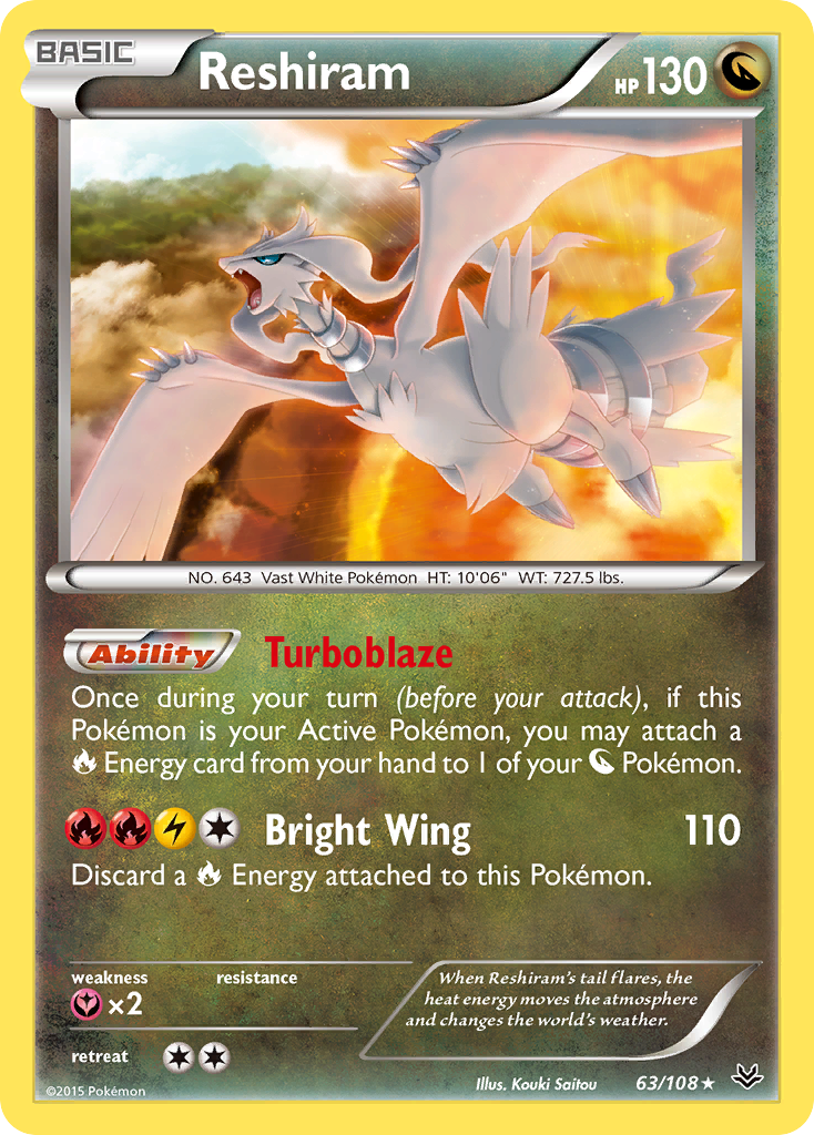 Reshiram (63/108) [XY: Roaring Skies] | L.A. Mood Comics and Games