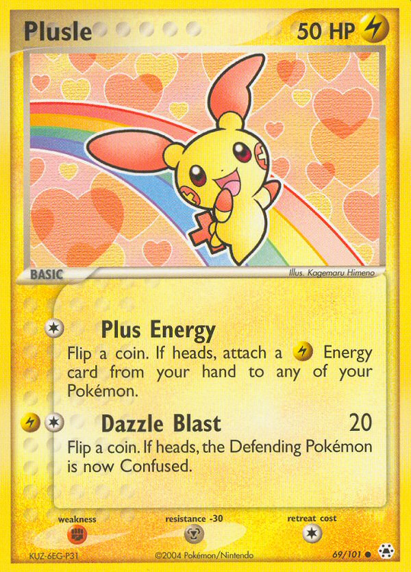Plusle (69/101) [EX: Hidden Legends] | L.A. Mood Comics and Games