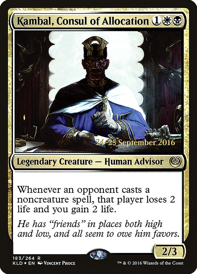 Kambal, Consul of Allocation [Kaladesh Prerelease Promos] | L.A. Mood Comics and Games