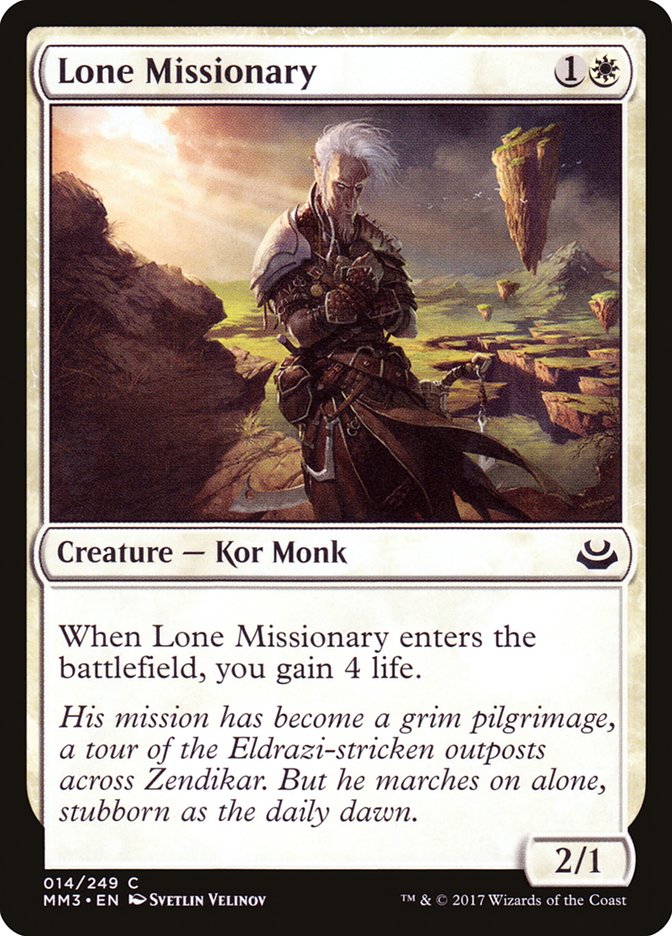 Lone Missionary [Modern Masters 2017] | L.A. Mood Comics and Games