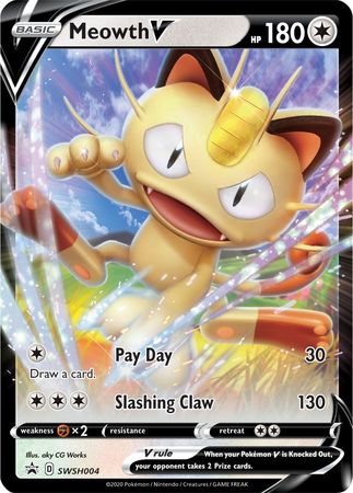 Meowth V (SWSH004) [Sword & Shield: Black Star Promos] | L.A. Mood Comics and Games