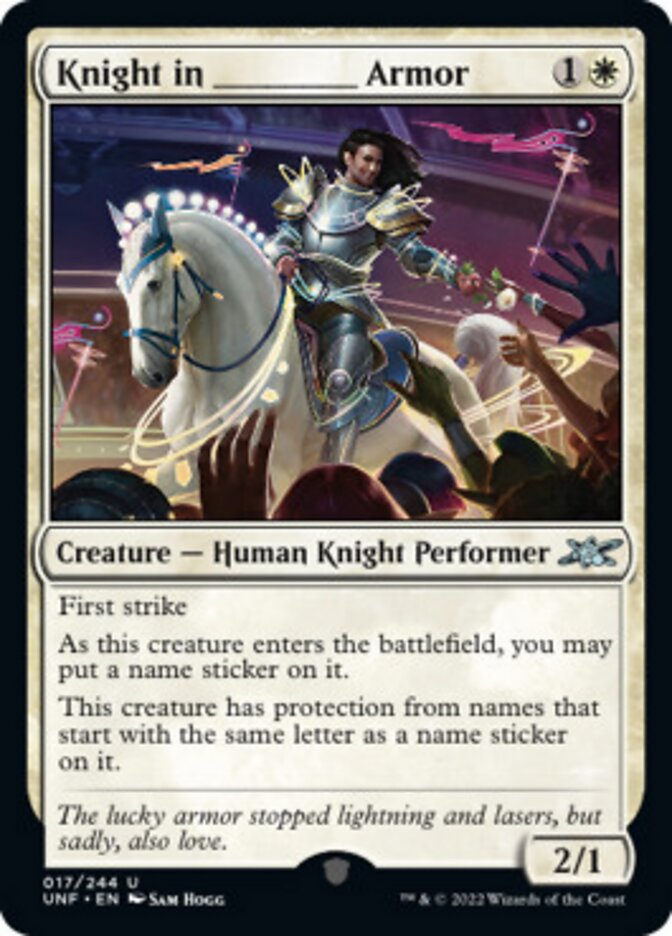 Knight in _____ Armor [Unfinity] | L.A. Mood Comics and Games