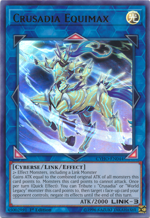 Crusadia Equimax [CYHO-EN044] Ultra Rare | L.A. Mood Comics and Games