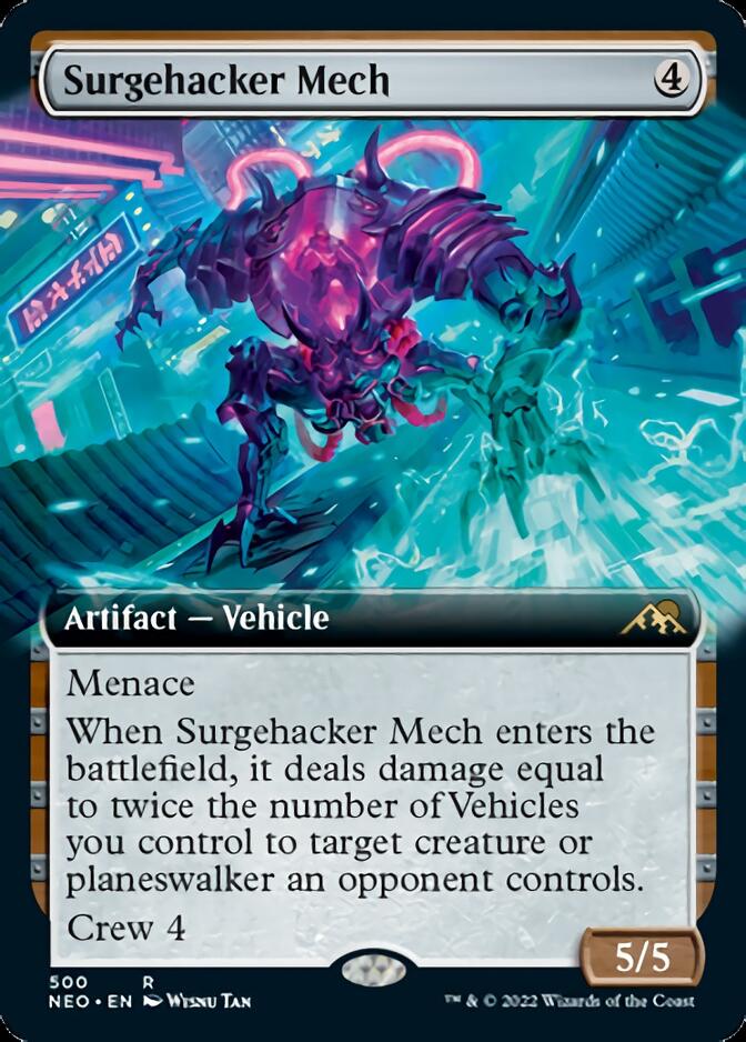 Surgehacker Mech (Extended Art) [Kamigawa: Neon Dynasty] | L.A. Mood Comics and Games