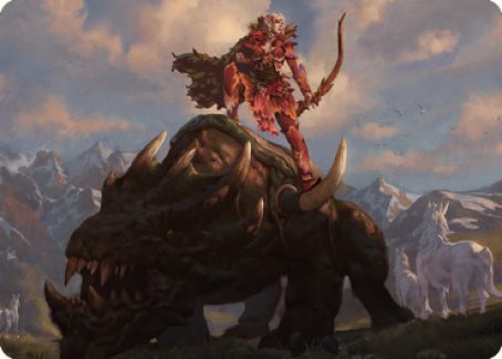 Meria's Outrider Art Card [Dominaria United Art Series] | L.A. Mood Comics and Games
