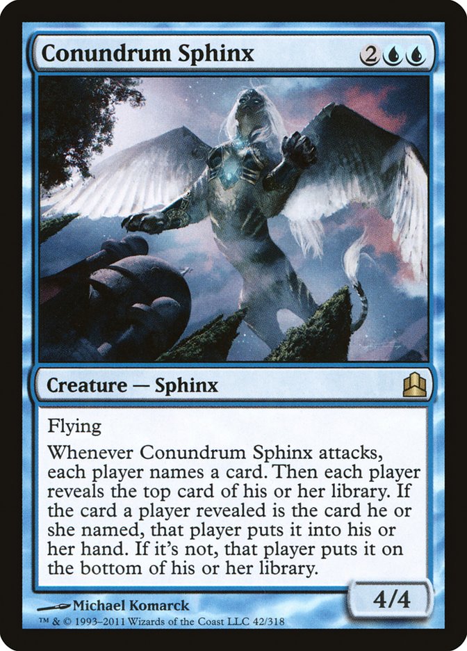 Conundrum Sphinx [Commander 2011] | L.A. Mood Comics and Games